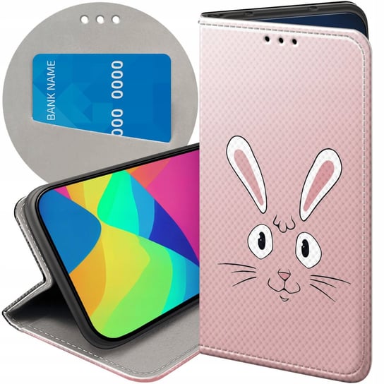Etui Z Klapką Do Samsung Galaxy A21S Wzory Królik Zając Bunny Futerał Case Samsung