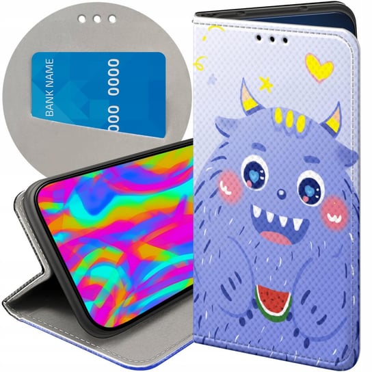 ETUI Z KLAPKĄ DO SAMSUNG GALAXY A21S WZORY POTWORY POTWÓR MONSTER FUTERAŁ Samsung Electronics