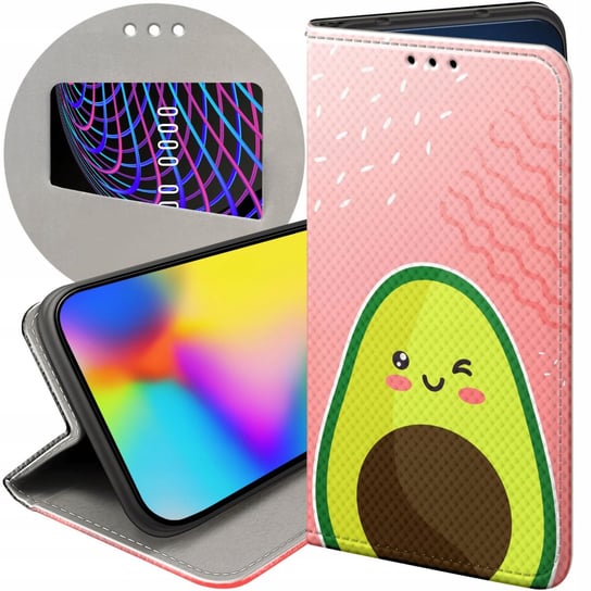 ETUI Z KLAPKĄ DO SAMSUNG GALAXY A22 4G WZORY AWOKADO AVOCADO OWOC FUTERAŁ Samsung Electronics