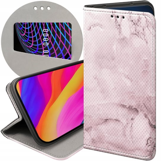 ETUI Z KLAPKĄ DO SAMSUNG GALAXY A22 4G WZORY RÓŻOWE GOLDEN ROSE PUDROWY RÓŻ Samsung Electronics