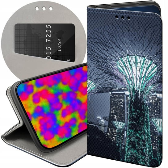 ETUI Z KLAPKĄ DO SAMSUNG GALAXY A22 5G WZORY MIASTA ARCHITEKTURA URBAN CASE Samsung Electronics