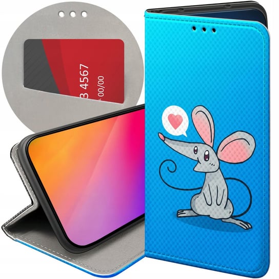 ETUI Z KLAPKĄ DO SAMSUNG GALAXY A22 5G WZORY MYSZKA MOUSE MINI FUTERAŁ CASE Samsung Electronics