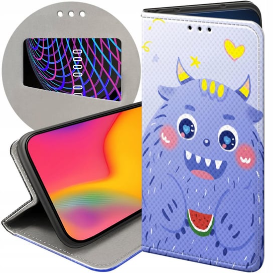 ETUI Z KLAPKĄ DO SAMSUNG GALAXY A22 5G WZORY POTWORY POTWÓR MONSTER FUTERAŁ Samsung Electronics