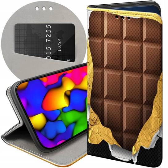 ETUI Z KLAPKĄ DO SAMSUNG GALAXY A23 5G WZORY CZEKOLADA CHOCO SŁODYCZE CASE Samsung Electronics