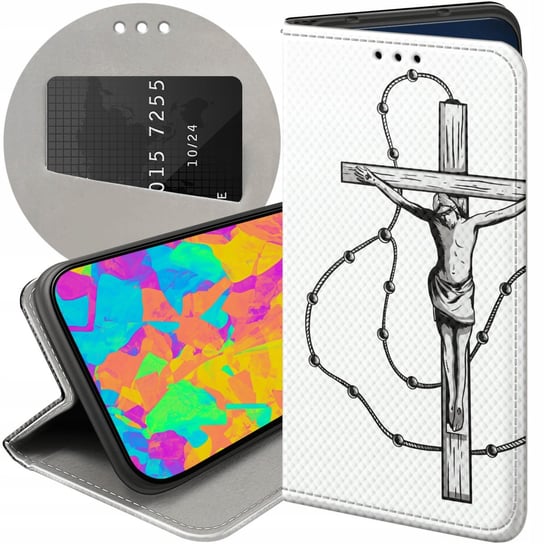 ETUI Z KLAPKĄ DO SAMSUNG GALAXY A23 5G WZORY JEZUS KRZYŻ RÓŻANIEC BÓG CASE Samsung Electronics