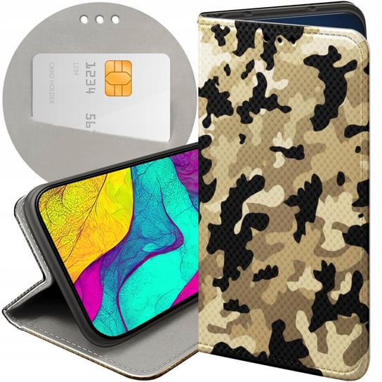 ETUI Z KLAPKĄ DO SAMSUNG GALAXY A23 5G WZORY MORO WOJSKOWE MILITARNE CASE Samsung Electronics