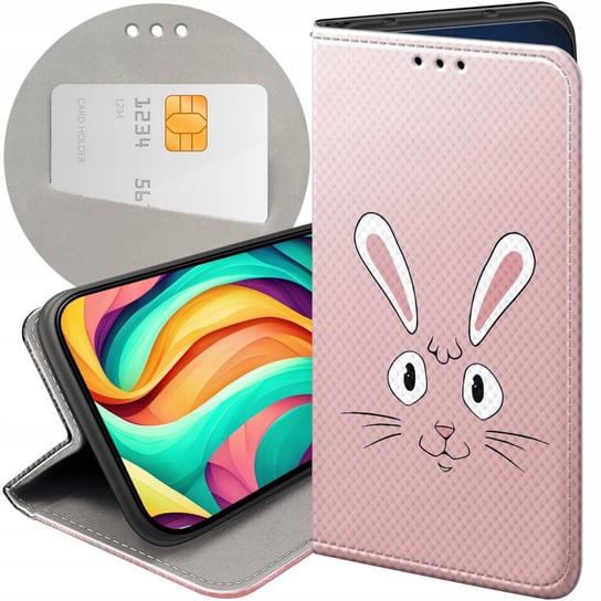 ETUI Z KLAPKĄ DO SAMSUNG GALAXY A3 2017 WZORY KRÓLIK ZAJĄC BUNNY FUTERAŁ Samsung Electronics