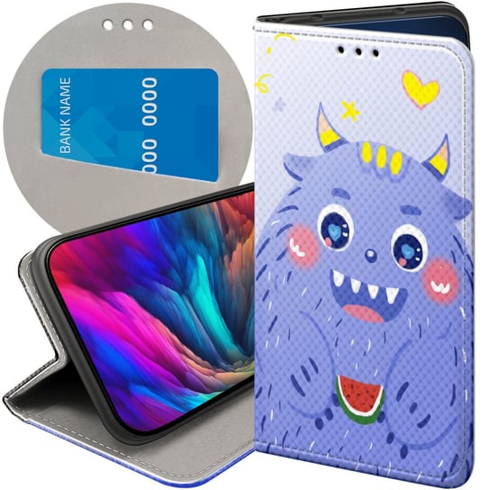 ETUI Z KLAPKĄ DO SAMSUNG GALAXY A3 2017 WZORY POTWORY POTWÓR MONSTER CASE Samsung Electronics