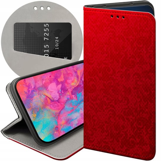 Etui Z Klapką Do Samsung Galaxy A32 4G Wzory Czerwone Serca Róże Futerał Samsung