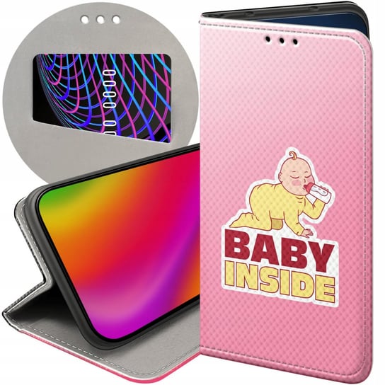 ETUI Z KLAPKĄ DO SAMSUNG GALAXY A32 5G WZORY CIĄŻOWE PREGNANT BABY SHOWER Samsung Electronics