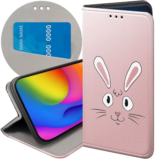 Etui Z Klapką Do Samsung Galaxy A32 5G Wzory Królik Zając Bunny Futerał Samsung