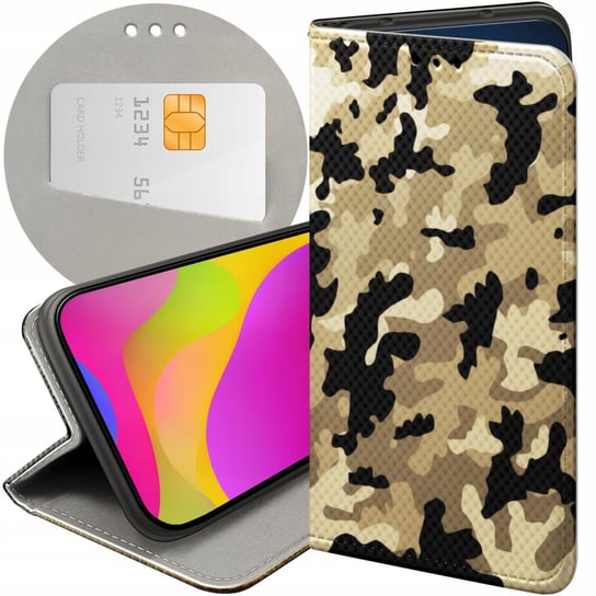 ETUI Z KLAPKĄ DO SAMSUNG GALAXY A33 5G WZORY MORO WOJSKOWE MILITARNE CASE Samsung Electronics