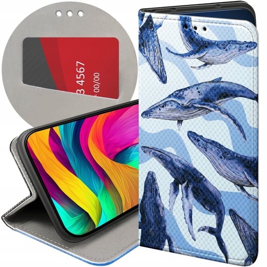 ETUI Z KLAPKĄ DO SAMSUNG GALAXY A33 5G WZORY MORZE FALE WODA AQUA FUTERAŁ Samsung Electronics