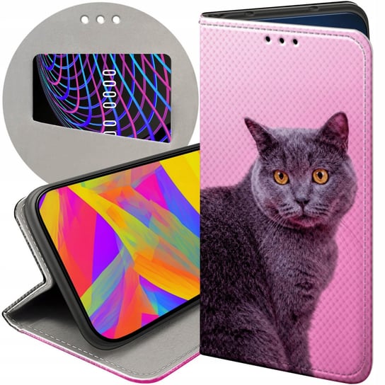 ETUI Z KLAPKĄ DO SAMSUNG GALAXY A40 WZORY KOTY KOTKI KOCIAKI FUTERAŁ CASE Samsung Electronics