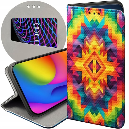 ETUI Z KLAPKĄ DO SAMSUNG GALAXY A41 WZORY AZTECKIE AZTEC AZTECY FUTERAŁ Samsung Electronics