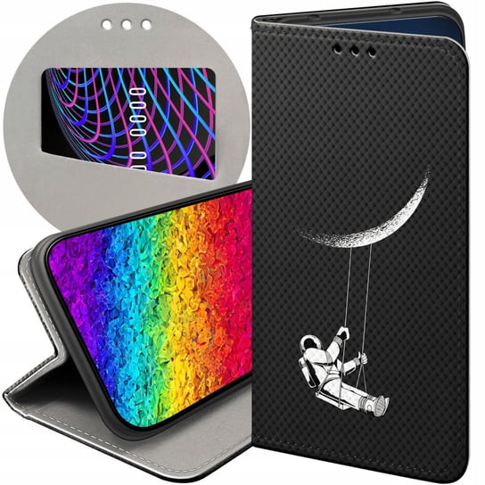 Etui Z Klapką Do Samsung Galaxy A41 Wzory Kosmos Futerał Pokrowiec Case Samsung Electronics