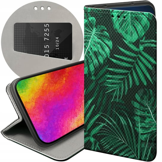 Etui Z Klapką Do Samsung Galaxy A41 Wzory Liście Liściaste Natura Futerał Samsung