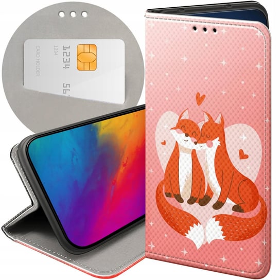 ETUI Z KLAPKĄ DO SAMSUNG GALAXY A41 WZORY LOVE MIŁOŚĆ ZAKOCHANIE FUTERAŁ Samsung Electronics