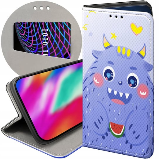 ETUI Z KLAPKĄ DO SAMSUNG GALAXY A41 WZORY POTWORY POTWÓR MONSTER FUTERAŁ Samsung Electronics