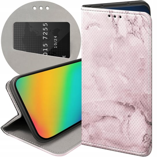 ETUI Z KLAPKĄ DO SAMSUNG GALAXY A41 WZORY RÓŻOWE GOLDEN ROSE PUDROWY RÓŻ Samsung Electronics