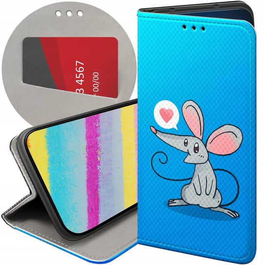 ETUI Z KLAPKĄ DO SAMSUNG GALAXY A42 5G WZORY MYSZKA MOUSE MINI FUTERAŁ CASE Samsung