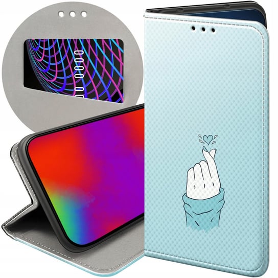 ETUI Z KLAPKĄ DO SAMSUNG GALAXY A5 2017 WZORY NIEBIESKIE BLUE BLAU FUTERAŁ Samsung Electronics