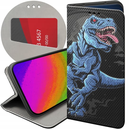 Etui Z Klapką Do Samsung Galaxy A50 / A30S / A50S Wzory Dinozaury Reptilia Samsung