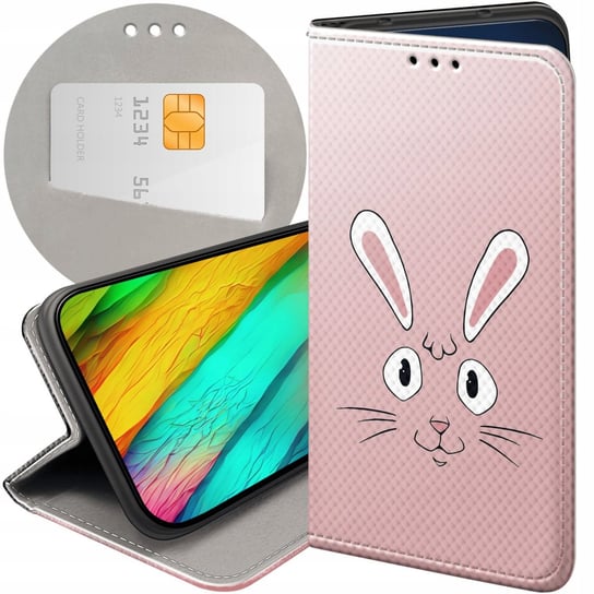 Etui Z Klapką Do Samsung Galaxy A52 5G Wzory Królik Zając Bunny Futerał Samsung