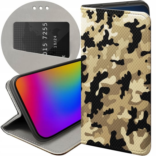 ETUI Z KLAPKĄ DO SAMSUNG GALAXY A52 5G WZORY MORO WOJSKOWE MILITARNE CASE Samsung Electronics