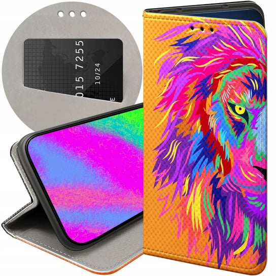 ETUI Z KLAPKĄ DO SAMSUNG GALAXY A52 5G WZORY NEONOWE NEON JASKRAWE FUTERAŁ Samsung Electronics