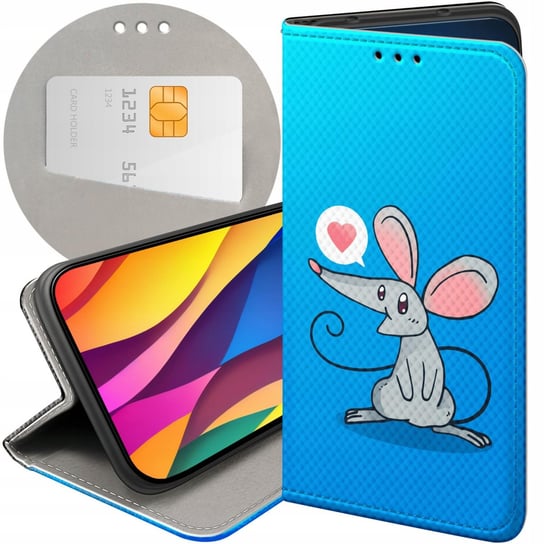 ETUI Z KLAPKĄ DO SAMSUNG GALAXY A53 5G WZORY MYSZKA MOUSE MINI FUTERAŁ CASE Samsung Electronics