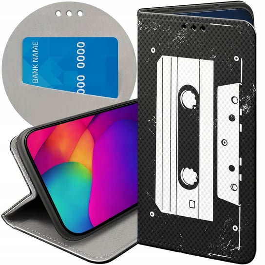 ETUI Z KLAPKĄ DO SAMSUNG GALAXY A53 5G WZORY RETRO OLD SCHOOL MUZYKA GRY Samsung