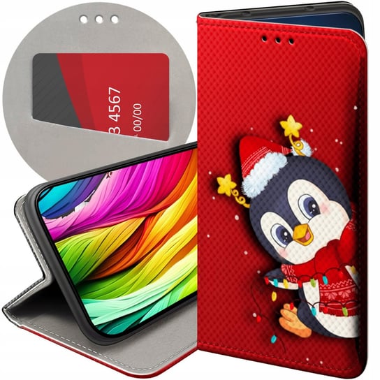 Etui Z Klapką Do Samsung Galaxy A53 5G Wzory Święta Christmas Mikołaj Case Samsung Electronics