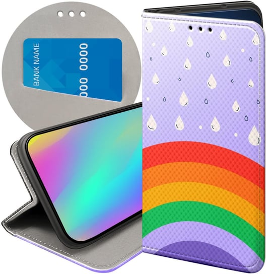 ETUI Z KLAPKĄ DO SAMSUNG GALAXY A53 5G WZORY TĘCZA RAINBOW FUTERAŁ CASE Samsung Electronics