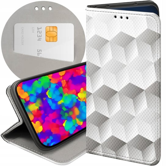 ETUI Z KLAPKĄ DO SAMSUNG GALAXY A54 5G WZORY 3D GEOMETRYCZNE ILUZJA CASE Samsung Electronics