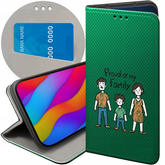 Etui Z Klapką Do Samsung Galaxy A54 5G Wzory Rodzina Familia Dom Futerał Samsung Electronics