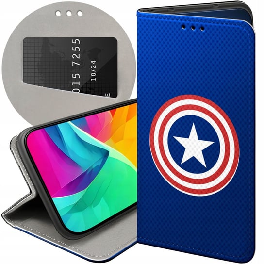 ETUI Z KLAPKĄ DO SAMSUNG GALAXY A54 5G WZORY USA AMERYKA STANY FUTERAŁ CASE Samsung