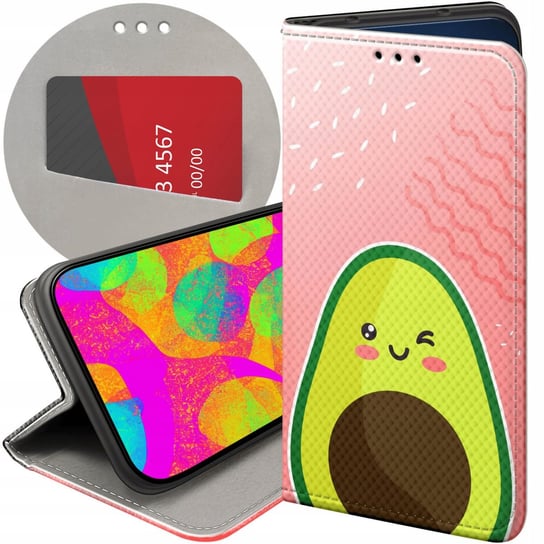 ETUI Z KLAPKĄ DO SAMSUNG GALAXY A6 2018 WZORY AWOKADO AVOCADO OWOC FUTERAŁ Samsung Electronics