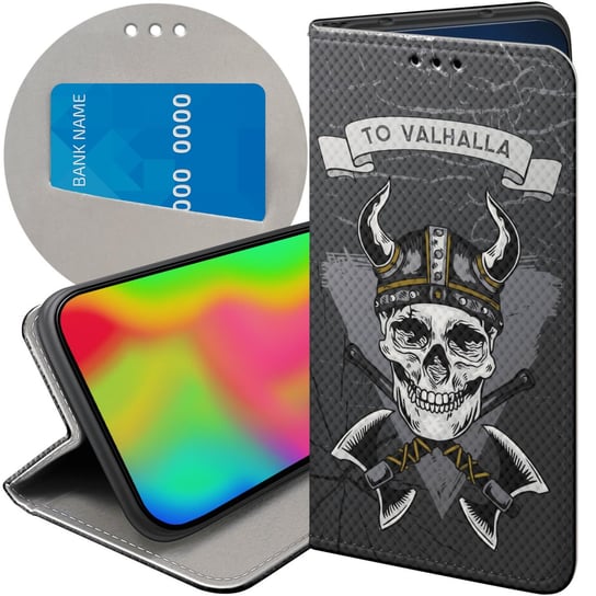 ETUI Z KLAPKĄ DO SAMSUNG GALAXY A6 2018 WZORY WIKINGOWIE VIKING RUNY ODYN Samsung Electronics