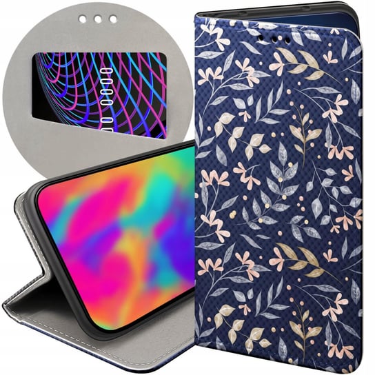 ETUI Z KLAPKĄ DO SAMSUNG GALAXY A7 2018 WZORY FLORAL BOTANIKA BUKIETY CASE Samsung Electronics