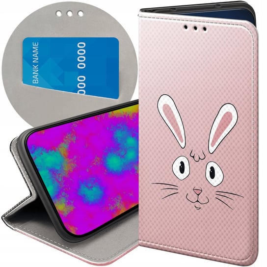 Etui Z Klapką Do Samsung Galaxy A7 2018 Wzory Królik Zając Bunny Futerał Samsung