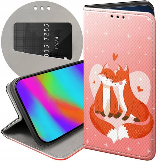 ETUI Z KLAPKĄ DO SAMSUNG GALAXY A7 2018 WZORY LOVE MIŁOŚĆ ZAKOCHANIE CASE Samsung