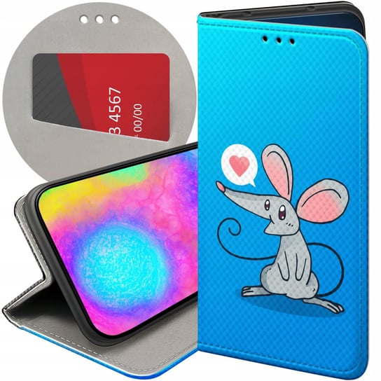 ETUI Z KLAPKĄ DO SAMSUNG GALAXY A7 2018 WZORY MYSZKA MOUSE MINI FUTERAŁ Samsung Electronics