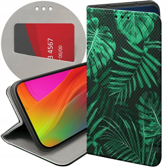 ETUI Z KLAPKĄ DO SAMSUNG GALAXY A70 WZORY LIŚCIE LIŚCIASTE NATURA FUTERAŁ Samsung Electronics