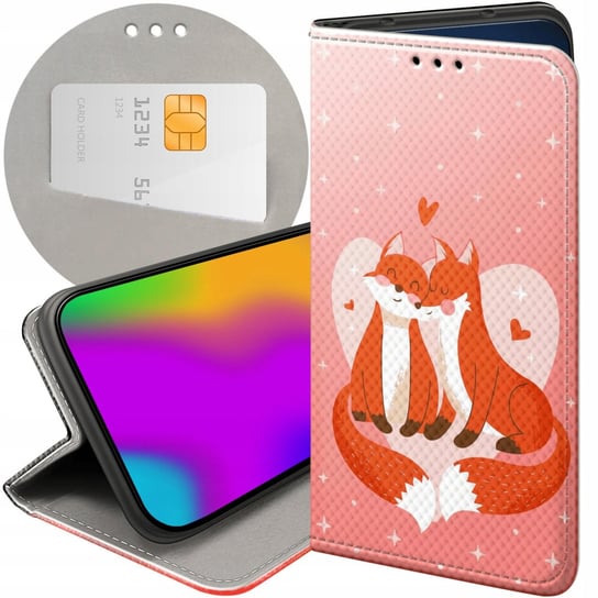 ETUI Z KLAPKĄ DO SAMSUNG GALAXY A70 WZORY LOVE MIŁOŚĆ ZAKOCHANIE FUTERAŁ Samsung Electronics