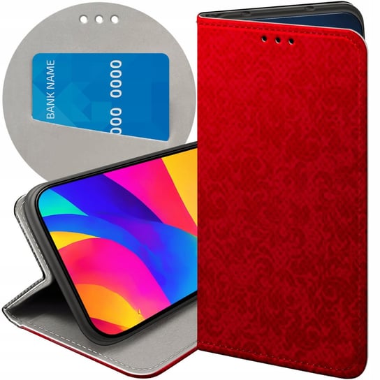 Etui Z Klapką Do Samsung Galaxy A71 Wzory Czerwone Serca Róże Futerał Case Samsung