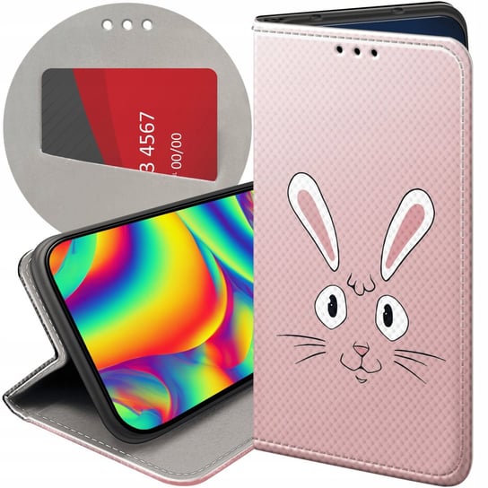 Etui Z Klapką Do Samsung Galaxy A71 Wzory Królik Zając Bunny Futerał Case Samsung