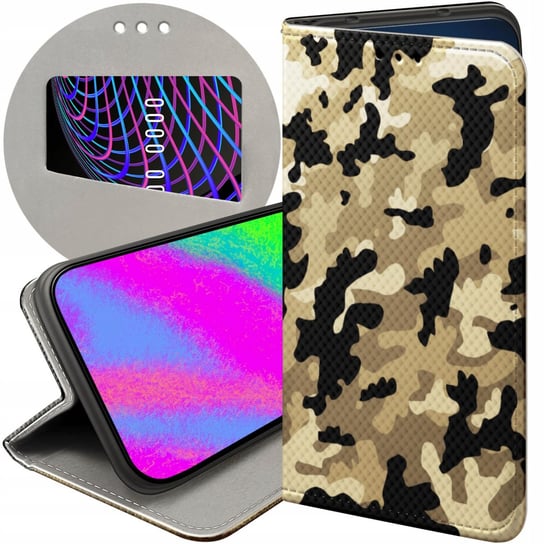 ETUI Z KLAPKĄ DO SAMSUNG GALAXY A71 WZORY MORO WOJSKOWE MILITARNE FUTERAŁ Samsung Electronics