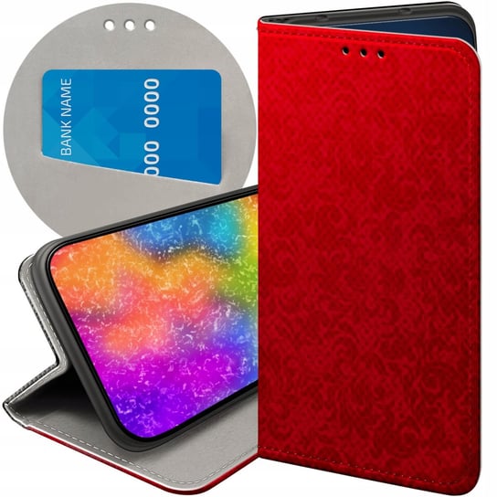 Etui Z Klapką Do Samsung Galaxy A72 Wzory Czerwone Serca Róże Futerał Case Samsung