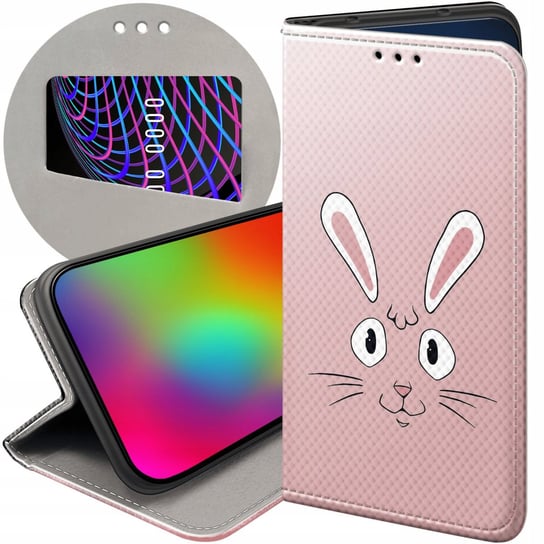 Etui Z Klapką Do Samsung Galaxy A72 Wzory Królik Zając Bunny Futerał Case Samsung